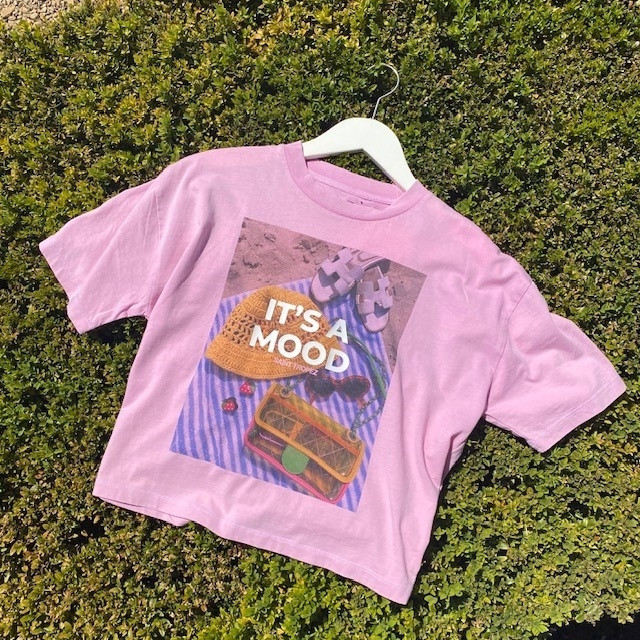 Elite T-shirt crop it s a mood
