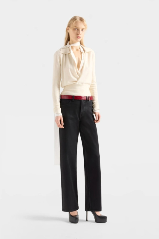 For all mankind Jeans stovepipe coated
