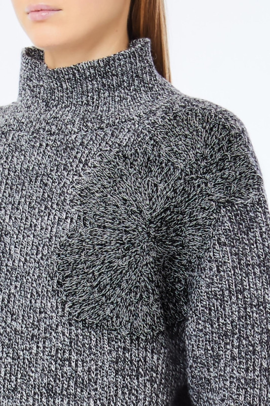 Liu jo hoofdcollectie Pull opstaande kraag