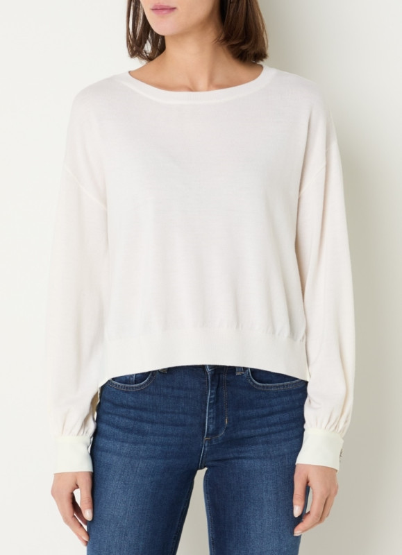 Liu jo hoofdcollectie Pull lm satijn rugzijde