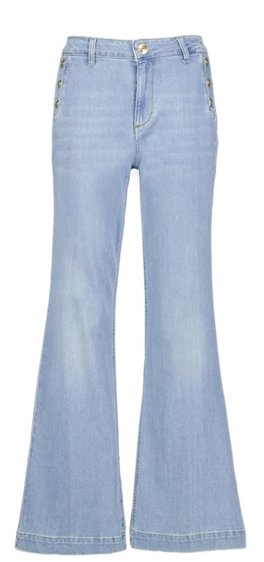 Liu jo jeans blue denim one Jeans flare button hw