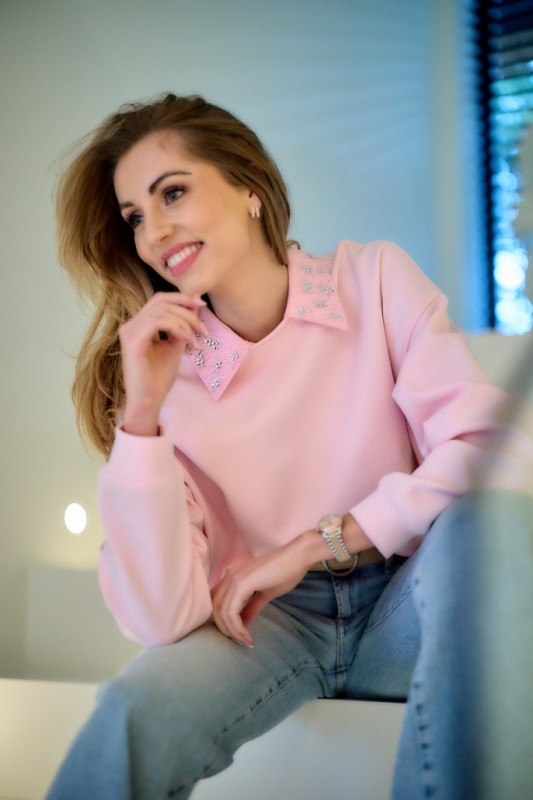 Liu jo jeans white label two Sweater + kraag