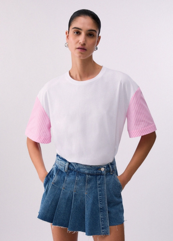 Liu jo jeans white label two T-shirt km