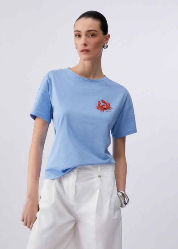 Liu jo jeans white label two T-shirt crab