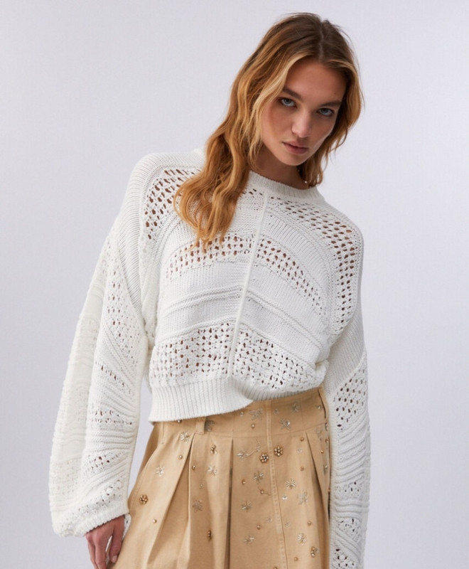 Liu jo jeans white label two Pull gehaakt