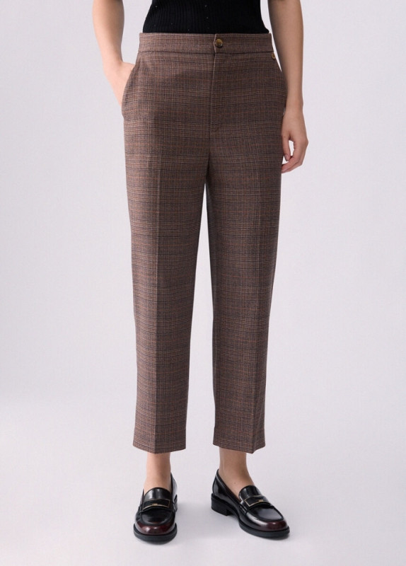 Liu jo jeans white label two Broek geruit cigarette