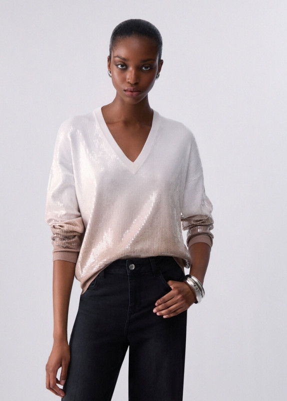 Liu jo jeans white label two Pull print shaded