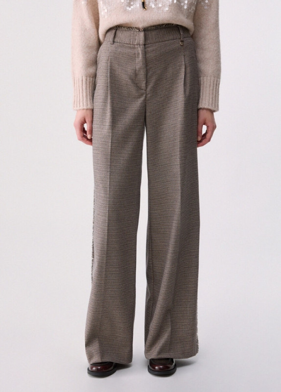 Liu jo jeans white label two Broek pied de poule