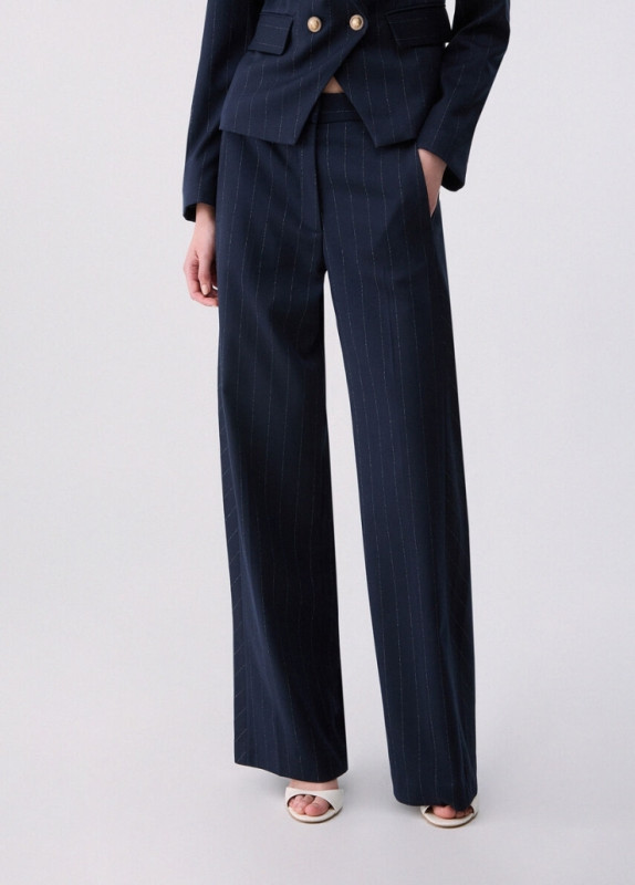 Liu jo jeans white label two Broek rechte pijp krijtstreep