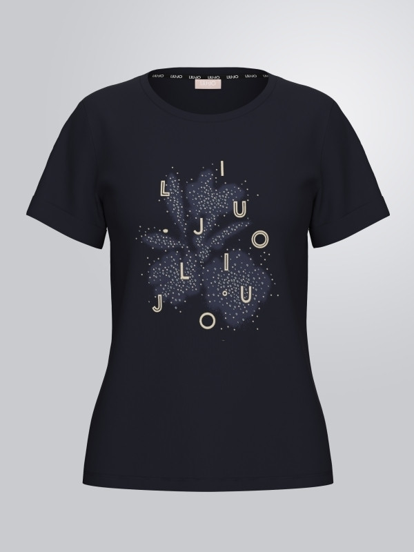 Liujo sport T-shirt km strass