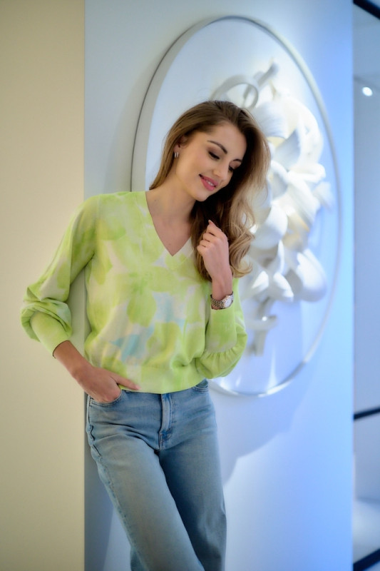 Twinset Pull print geel