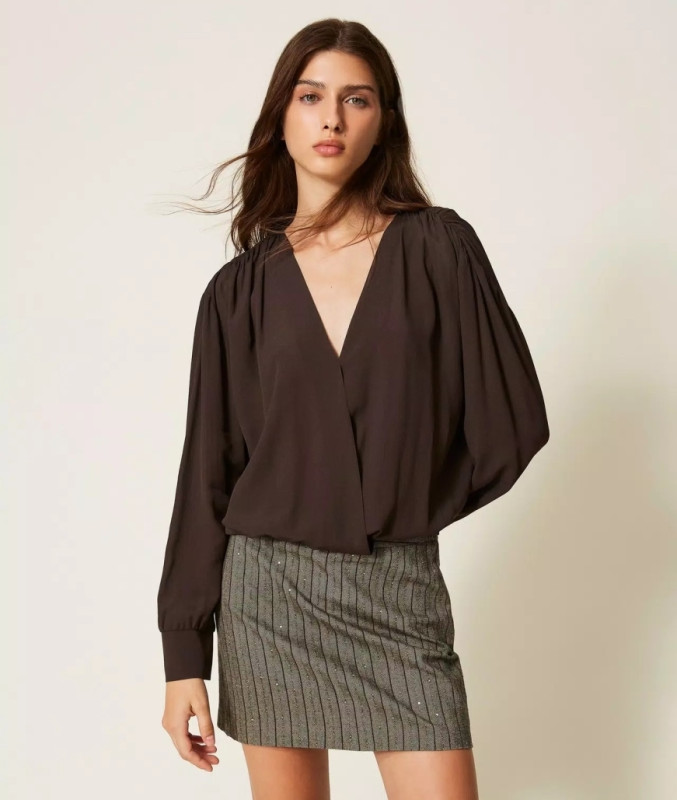 Twinset Bloes lm v-hals